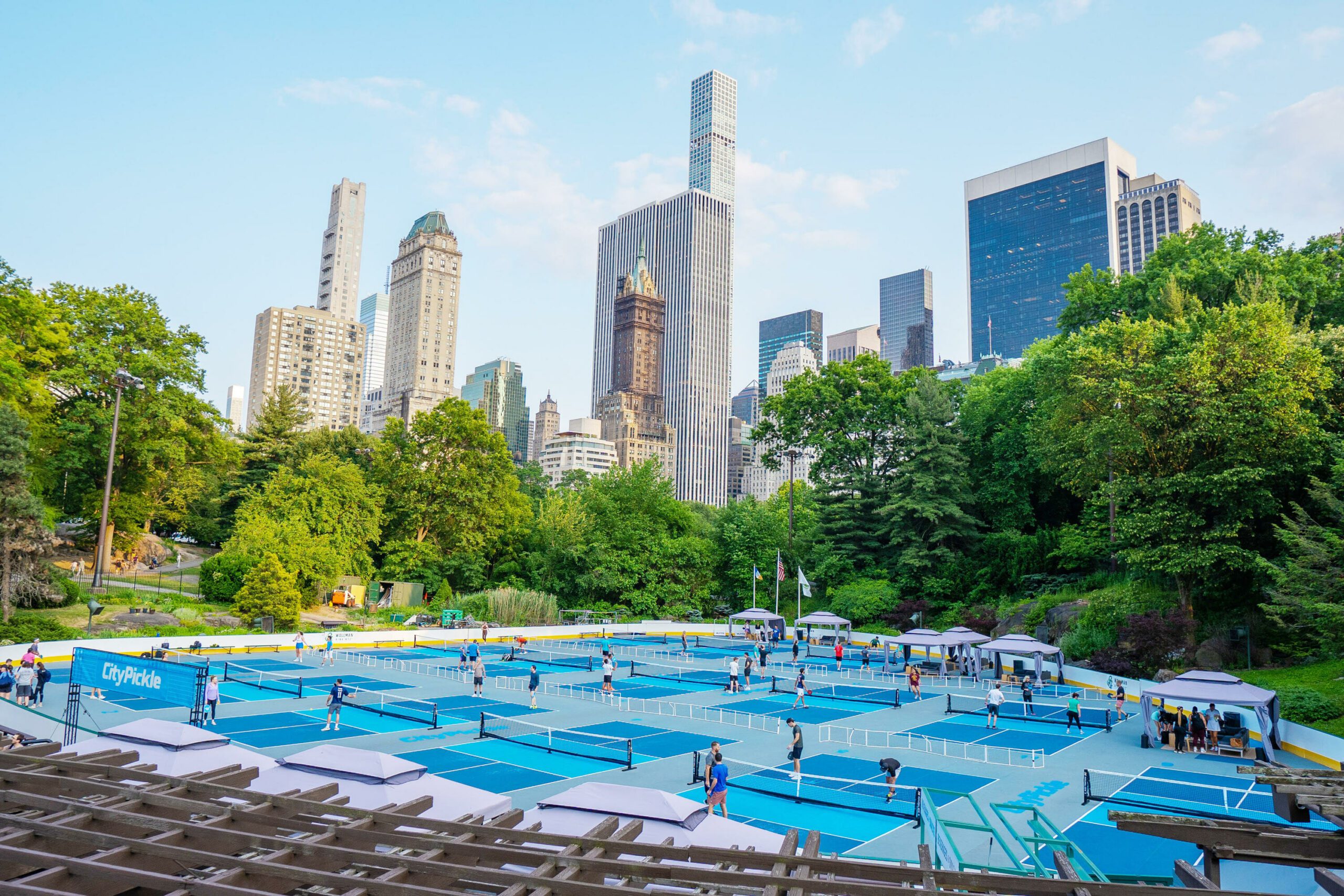 You can play pickleball at Central Park's Wollman Rink this summer ...